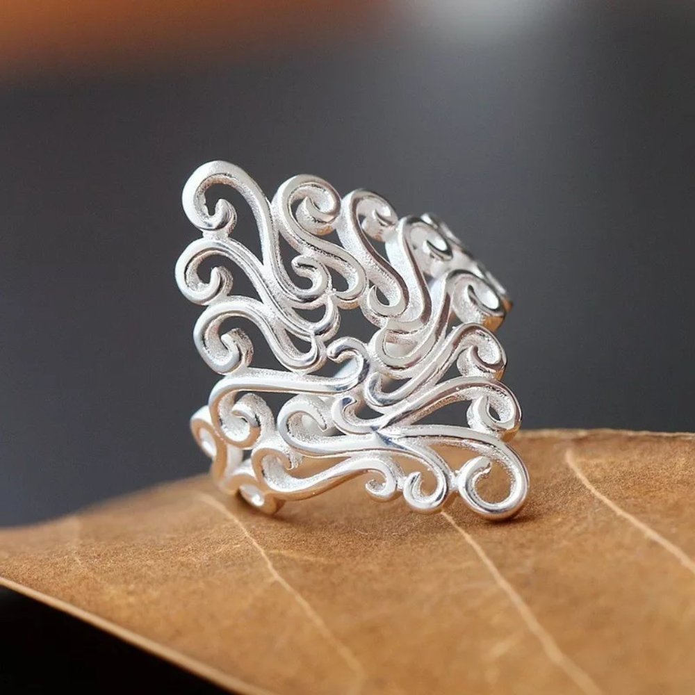 💎✨ 925 Silver Statement Ring - Picture 3 of 6